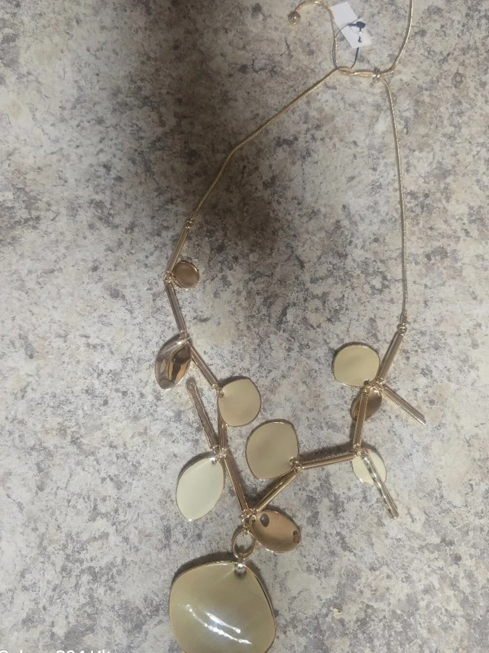 New Chioc's Gold Long Single Strand Necklace